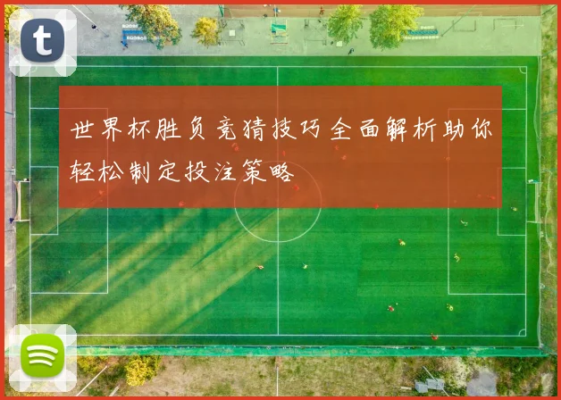 世界杯胜负竞猜技巧全面解析助你轻松制定投注策略